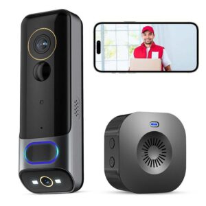 Wireless smart video doorbell