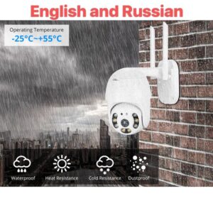 Outdoor wireless PTZ security camera